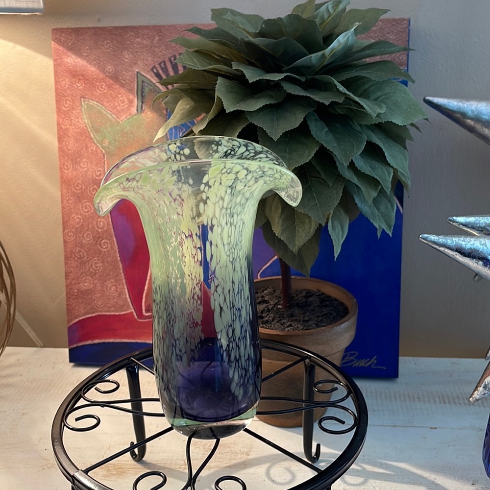 hand Blown Glass Vase